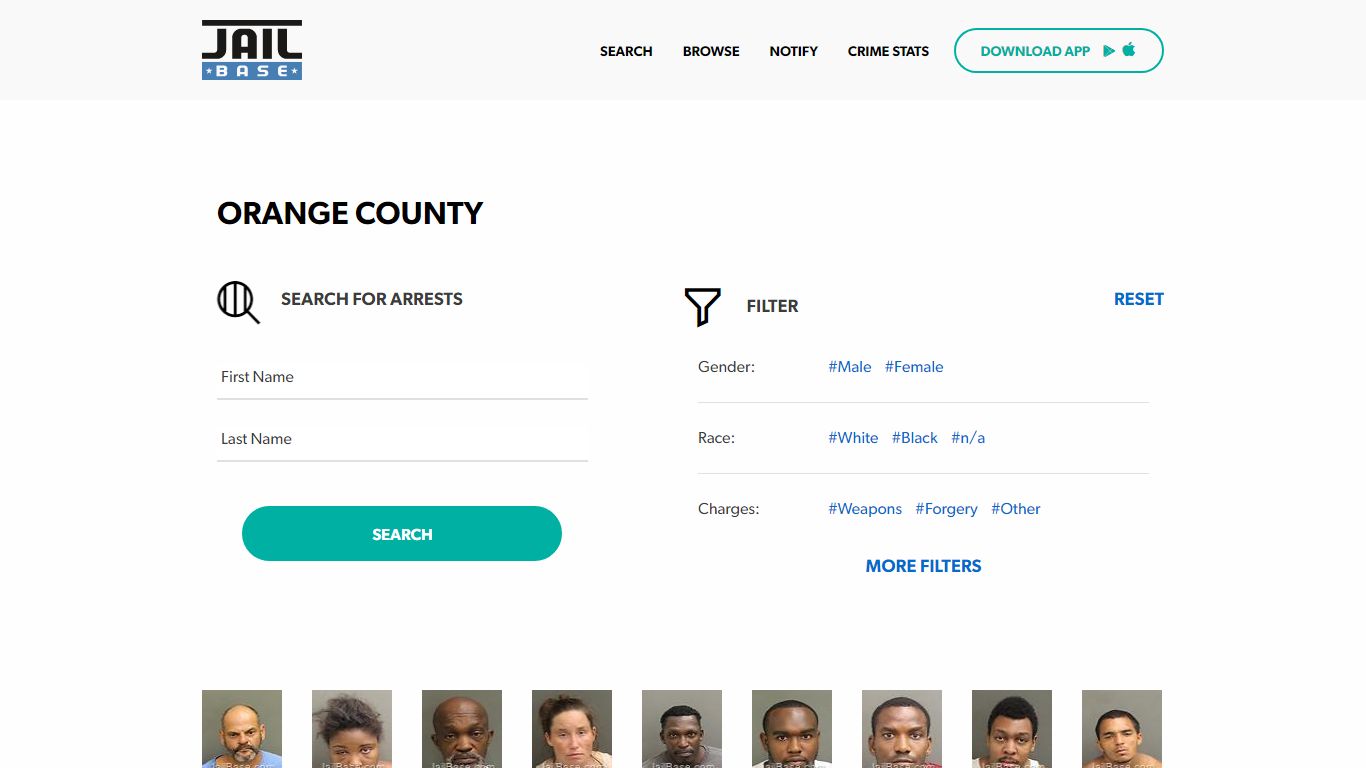 Orange County Jail Inmate Search and Mugshots | JailBase